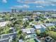 Aerial view of a home with a pool, located near the ocean at 4430 Doris Dr, New Smyrna Beach, FL 32169