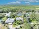 Aerial view of the home and surrounding neighborhood at 4430 Doris Dr, New Smyrna Beach, FL 32169
