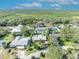 Aerial view of the home and surrounding neighborhood at 4430 Doris Dr, New Smyrna Beach, FL 32169