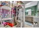 Large closet with wire shelving and ample storage at 4430 Doris Dr, New Smyrna Beach, FL 32169