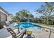 Inviting kidney-shaped swimming pool with plenty of space for fun at 4430 Doris Dr, New Smyrna Beach, FL 32169