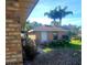 Brick workshop with door and window, surrounded by plants at 507 Dade Ct, Deltona, FL 32725
