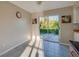 Kitchen with sliding glass doors leading to backyard at 4851 Orange Ave, Port Orange, FL 32127