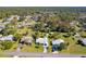 See the neighborhood from above, showcasing mature trees, well-maintained lawns, and the surrounding community at 1437 Colin Kelly Ave, Daytona Beach, FL 32124
