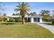 Attractive home with a lush green lawn, palm tree, and an attached garage providing ample parking at 1437 Colin Kelly Ave, Daytona Beach, FL 32124
