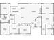 Detailed floor plan outlining bedrooms, bathrooms, kitchen, and living spaces at 227 N Putnam Grove Rd, Oak Hill, FL 32759