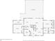 One-story house floor plan featuring living room, kitchen, primary bedroom, and screened pool at 3782 Pine Cone Ln, Ormond Beach, FL 32174