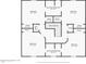 Second floor plan showing four bedrooms, two bathrooms, and ample closet space at 3782 Pine Cone Ln, Ormond Beach, FL 32174