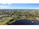 Scenic aerial view of the property, highlighting its proximity to the water and lush greenery of the surroundings at 1146 Riverside Dr, Daytona Beach, FL 32117