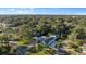 Aerial view of the property showcasing lush tree coverage and neighborhood landscape at 1146 Riverside Dr, Daytona Beach, FL 32117