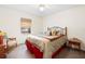 Cozy bedroom with a double bed and side table at 2573 Delaware Rd, Deltona, FL 32738