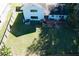 Aerial view of back yard and house at 453 Merrimac Dr, Port Orange, FL 32127