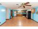 Spacious kitchen featuring wood cabinets and tile flooring at 1391 San Carlos Ave, Deltona, FL 32738