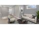 Cozy loft space with comfortable seating, soft rug, and bright natural light from the window at 635 Belgrove St, Debary, FL 32713