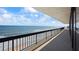 Balcony offering stunning ocean and beach views at 1513 Ocean Shore Blvd # 2B, Ormond Beach, FL 32176