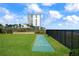 Enjoy a relaxing game of shuffleboard on the well-manicured lawn at 1513 Ocean Shore Blvd # 2B, Ormond Beach, FL 32176