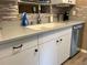 Close up of the kitchen sink, counter, and dishwasher at 1649 W Waycross Cir, Deltona, FL 32725