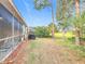Spacious backyard with grassy area, grill, and privacy at 189 Perfect Dr, Daytona Beach, FL 32124