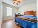 Bedroom with wood bed frame and a workspace at 189 Perfect Dr, Daytona Beach, FL 32124