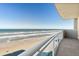Spacious balcony boasting stunning ocean and beach views at 1925 S Atlantic Ave # 706, Daytona Beach, FL 32118