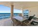 Oceanfront balcony with patio furniture, offering breathtaking ocean views at 1925 S Atlantic Ave # 706, Daytona Beach, FL 32118