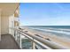 Relaxing balcony overlooking the ocean and sandy beach at 1925 S Atlantic Ave # 706, Daytona Beach, FL 32118