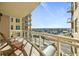 Balcony with city and partial ocean views at 1925 S Atlantic Ave # 706, Daytona Beach, FL 32118