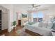 Bedroom with king-size bed, city view, and private balcony at 1925 S Atlantic Ave # 706, Daytona Beach, FL 32118