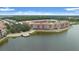 Aerial view of community near lake at 2815 Sienna View Ter, New Smyrna Beach, FL 32168