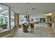 Inviting lobby area with cozy seating arrangements and bright natural lighting at 3 Oceans West Blvd # 4A5, Daytona Beach Shores, FL 32118
