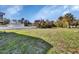Large grassy backyard with a white fence at 3070 Grand Ave, Deland, FL 32720