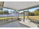 Screened porch with concrete flooring and backyard view at 3070 Grand Ave, Deland, FL 32720