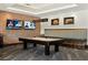 Game room featuring a billiard table and comfortable seating at 3558 Nw 56Th Ave, Ocala, FL 34482