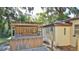 Wooden bar with pergola roof on the patio at 365 Fletcher Ave, Daytona Beach, FL 32114