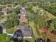 High-angle view of the house and surrounding neighborhood at 376 Hampton Hills Ct, Debary, FL 32713