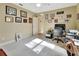 Bright home office features built-in shelving and ample space for a desk and chair at 376 Hampton Hills Ct, Debary, FL 32713