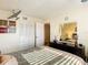 Comfortable bedroom with double bed and closet at 3800 S Atlantic Ave # 4080, Daytona Beach, FL 32118