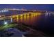 Night aerial view of illuminated bridge at 404 S Beach St # 240 701, Daytona Beach, FL 32114