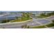 Aerial view of roads and marina at 404 S Beach St # 240 701, Daytona Beach, FL 32114