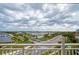 Stunning aerial view of waterfront property with marina and city skyline at 404 S Beach St # 240 701, Daytona Beach, FL 32114