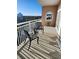 Private balcony with bistro set, offering scenic views at 404 S Beach St # 240 701, Daytona Beach, FL 32114
