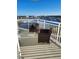 Relaxing balcony boasting water and bridge views, furnished with wicker seating at 404 S Beach St # 240 701, Daytona Beach, FL 32114