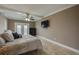 Bright bedroom with king bed and access to balcony at 404 S Beach St # 240 701, Daytona Beach, FL 32114