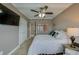 Charming bedroom with ceiling fan, and a comfortable bed at 404 S Beach St # 240 701, Daytona Beach, FL 32114