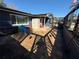 Patio area with brick pavers and storage at 444 S Deerwood Ave, Orlando, FL 32825