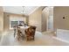 Bright dining room featuring a wood table and chairs at 524 Quail Hill Dr, Debary, FL 32713