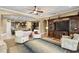 Open concept kitchen with island and modern appliances at 524 Quail Hill Dr, Debary, FL 32713