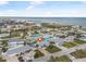 Oceanfront home, aerial view at 15 Longfellow Cir, Ormond Beach, FL 32176
