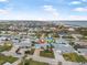 Aerial view showing home's location near the ocean at 15 Longfellow Cir, Ormond Beach, FL 32176