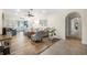 Cozy living room with hardwood floors and seating at 15 Longfellow Cir, Ormond Beach, FL 32176